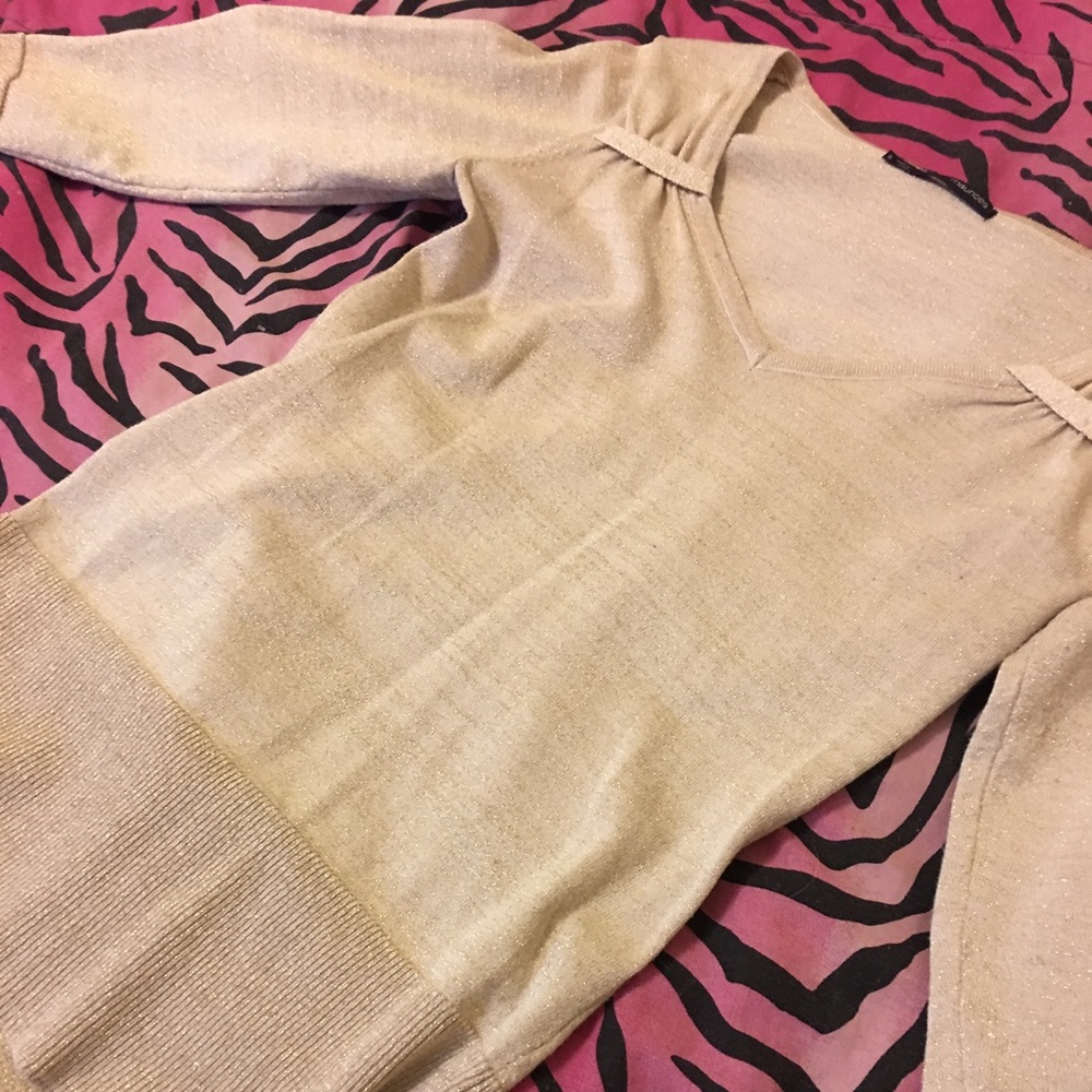 Cream colored sparkle top